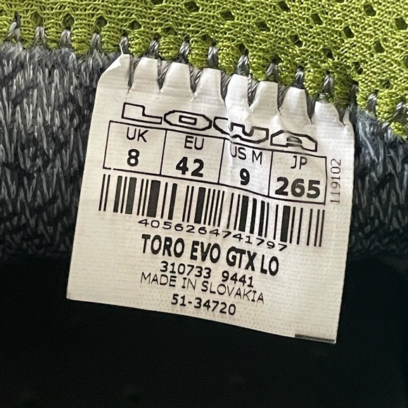 Lowa Gortex Hiking Shoe (Trail Runner) - W’s 10 - Picture 8 of 8